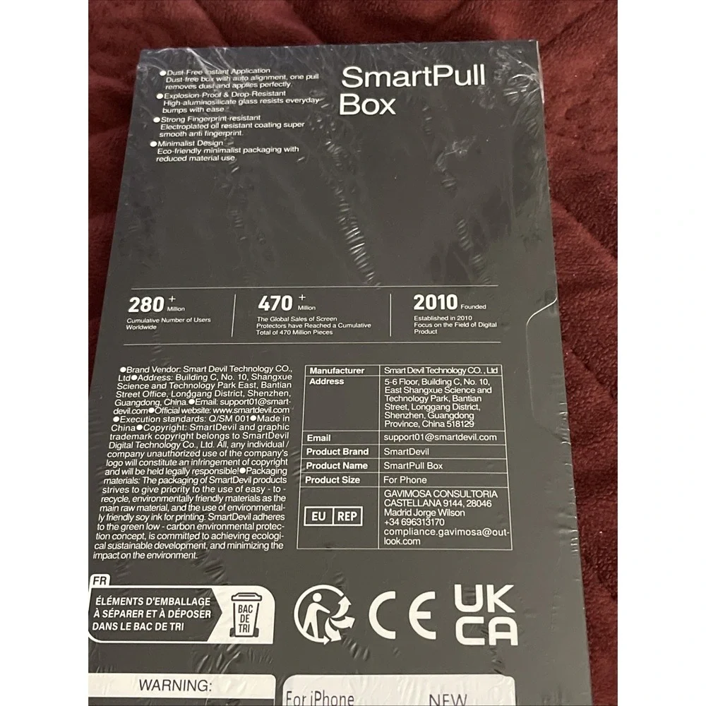 SmartDevil Clear Tempered Glass Screen Protector iPhone 17 Pro Max Anti-Scratch